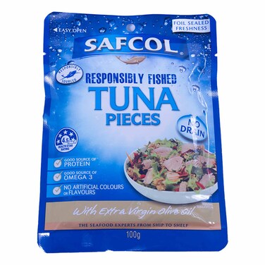 SAFCOL TUNA E VIRGIN OLIVE OIL 100G