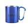Summit Stainless Steel Carabiner Mug Blue 300Ml