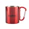 Summit Stainless Steel Carabiner Mug Red 300Ml