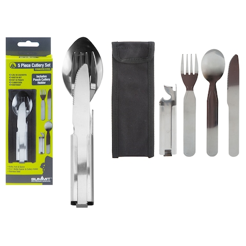 Summit Cutlery Set 5Pieces In A Pouch On A Box