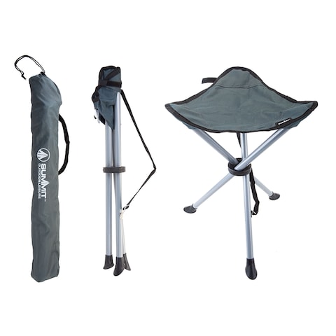 Summit Folding Tripod Stool Slate Grey