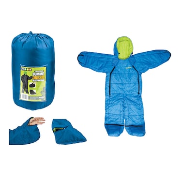 Summit Onesie Kids Sleeping Bag Blue