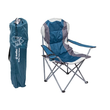 Summit Berkley Padded Folding Chair Indigo Blue