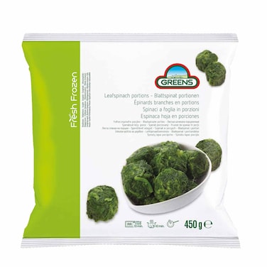 greens Frozen Leaf Spinach Portions