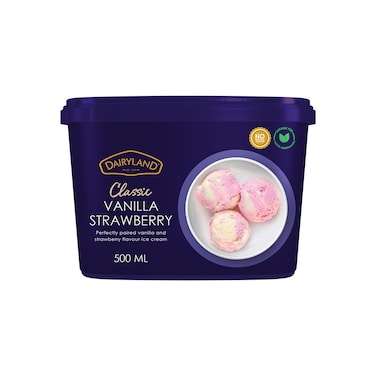 Dairyland Vanilla And Strawberry Ice Cream 500ml