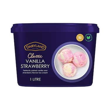 Dairyland Vanilla/Strawberry Icecream 1l