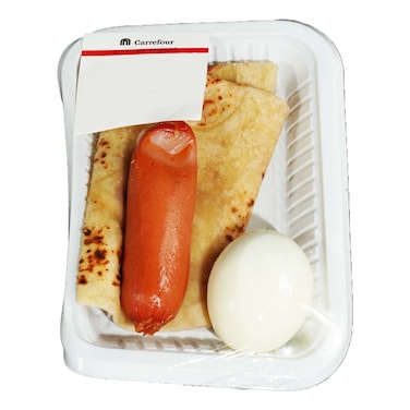 Chapati Mayai With Sausage