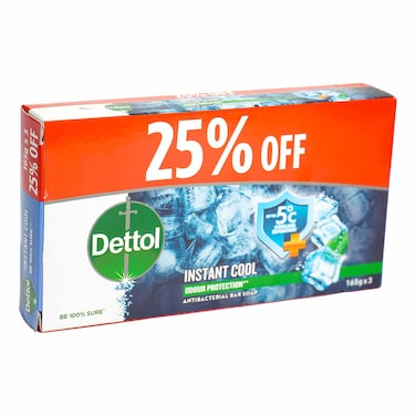 Dettol Cool Soap 3'S 165G