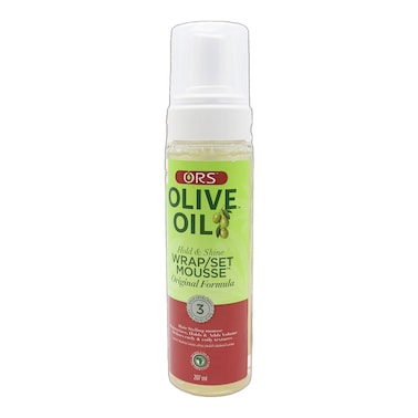 ORS Olive Oil Hold And Shine Wrap And Set Moussey Hair Spray 207ml