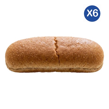 Hotdog Brown Buns 400g 6Pcs
