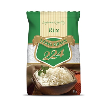 224 Superior Quality Long Grain Rice 2Kg