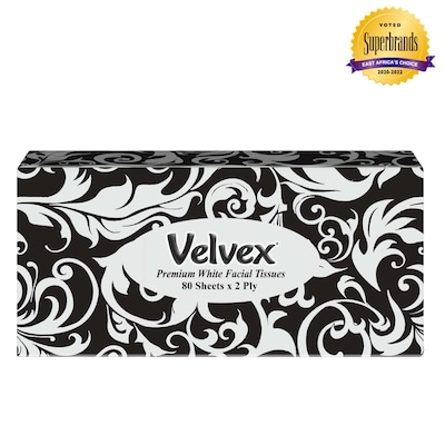 Velvex Premium Facial T. Black 80S