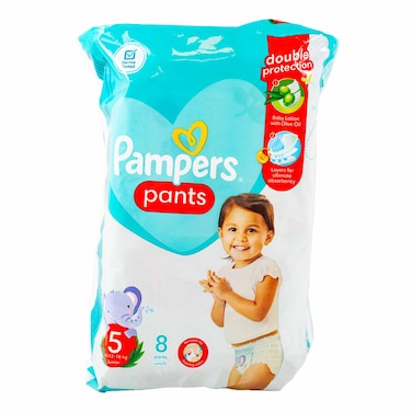 Pampers Diapers Pants Size 5, 12-18kg 8 Count