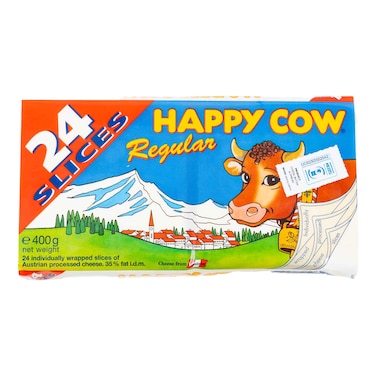 Happy Cow Regular 24 Cheese Slices 400g
