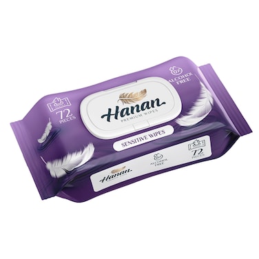 Hanan Sensitive Wipes 72&#39;S