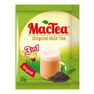 Mactea Original 3 In 1 Milk Instant Tea Mix 20g