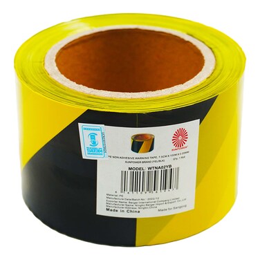 Snpowr Wrng Tape Black/yellow 7.5X100X&nbsp;0.05