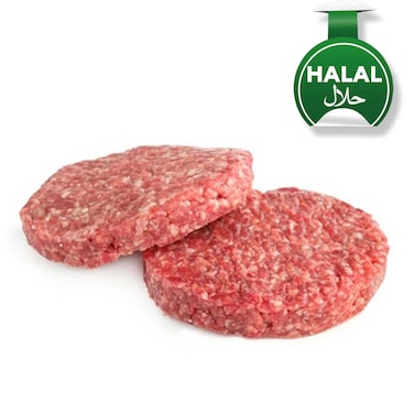 Fresh Beef Burger Plain Pre Pack  150Grams