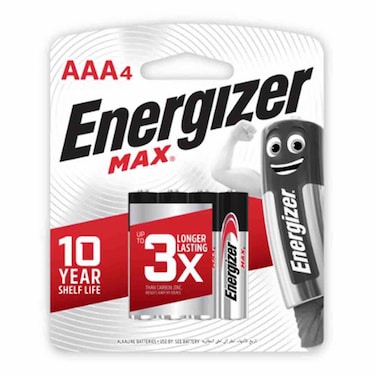 Energizer AAA 4 Batteries