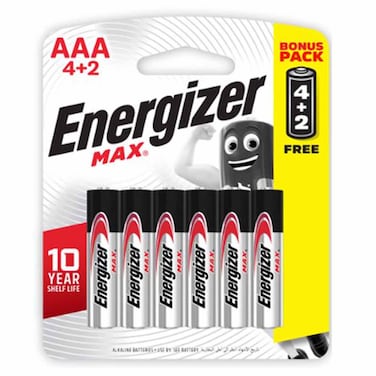 Energizer Batteries AAA 6 Batteries