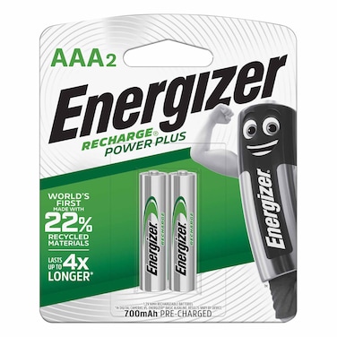 Energizer Recharge AAA 2 Batteries