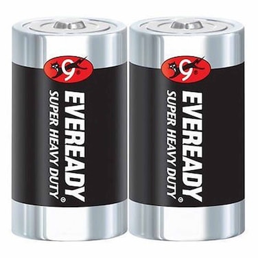 Eveready Super Heavy Duty Size D Black Batteries