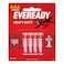 Eveready Heavy Duty AAA 4 Red Batteries