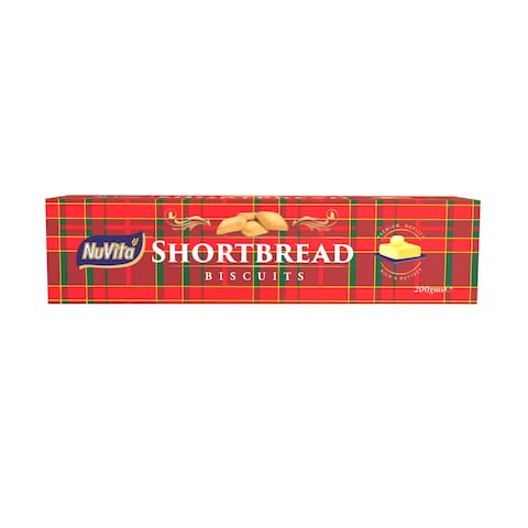 NuVita Shortbread Regular Biscuits 200g