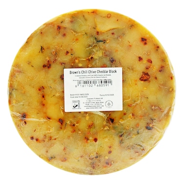 Browns Chili And Chive Cheddar Cheese 2 Wheel