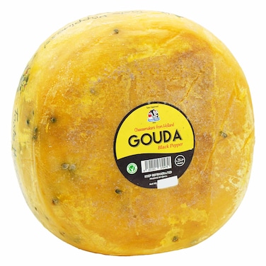 Happy Cow Gouda Cheese With Black Pepper Cheese 100g