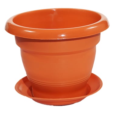 Kenpoly Round Planter No.3 Brown