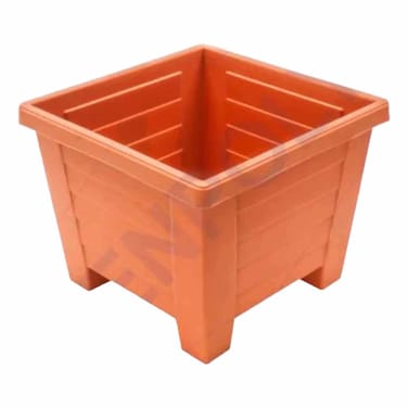 Kenpoly Square Planter No.7 Brown