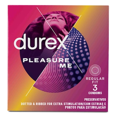 Durex Pleasure Me Condoms 3 Pieces