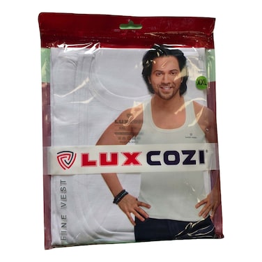 Lux Cozi Fine Men&rsquo;s Vest White Extra Extra Large 1 Piece