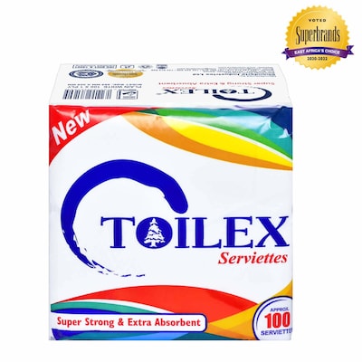 Toilex Serviettes White 100 sheets