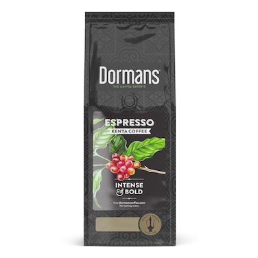 Dormans Espresso Intense And Bold Dark Fine Grind Dark Roast Kenya Coffee 375g