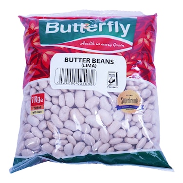 Butterfly Pulses Lima Butter Beans 1Kg