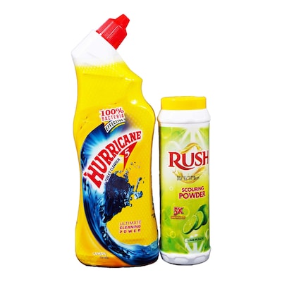 Hurricane Toilet Cleaner Lemon  Value Pack 500Ml