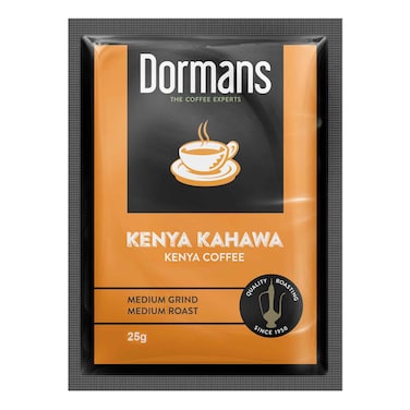 Dormans Kenya Kahawa Dark Roast Medium Grind Coffee 25g