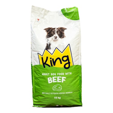 King Plus Beef Adult Dog Food 15kg