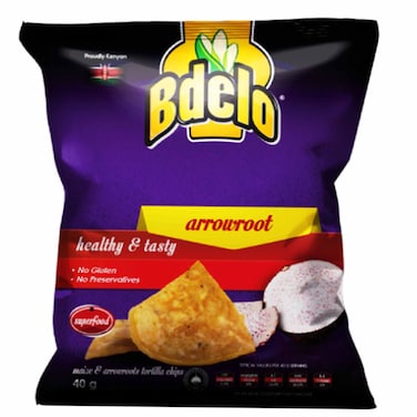 Bdelo Maize Tortilla Arrowroot Potato Chips 40G