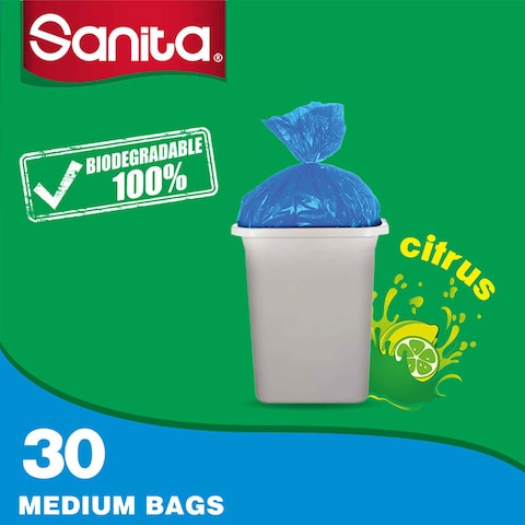 SANITA TRASH BAGS SCENTED 10GALLONS 65x52CM 30PCS