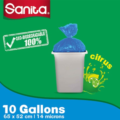 SANITA TRASH BAGS SCENTED 10GALLONS 65x52CM 30PCS