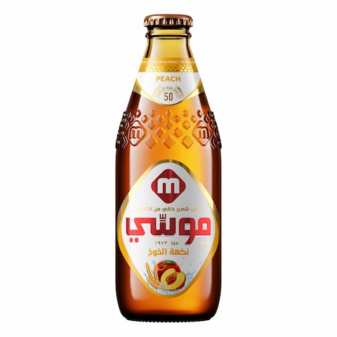 MOUSSY NON ALCOHOLIC MALT BEVERAGE PEACH FLAVOR  330ML