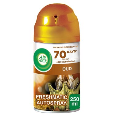 Air Wick Automatic Air Freshener Spray Refill, Oud Scent, 250ml