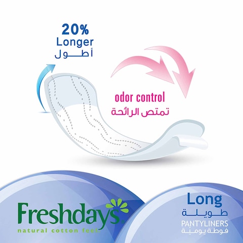FRESHDAYS  DAILY COMFORT LONG PATYLINERS X24
