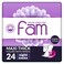 Fam Maxi Sanitary Folded With Wings Pads 24 Pieces