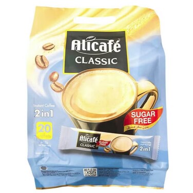 Alicafe Classic 2 in 1 Premix Coffee Sachets 12g x Pack of 20