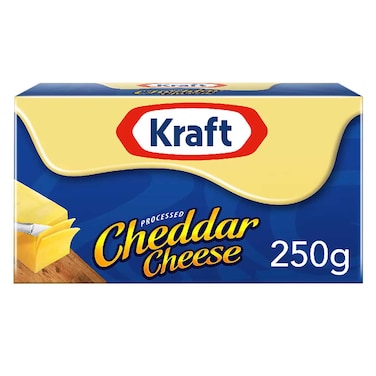 Kraft Processed Cheddar Cheese 250 gr
