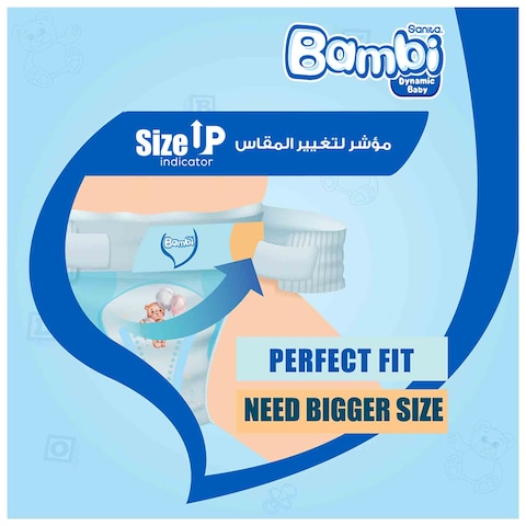 Sanita Bambi Size 4 Large 8-16Kg Mega Pack Diapers 80 Pieces